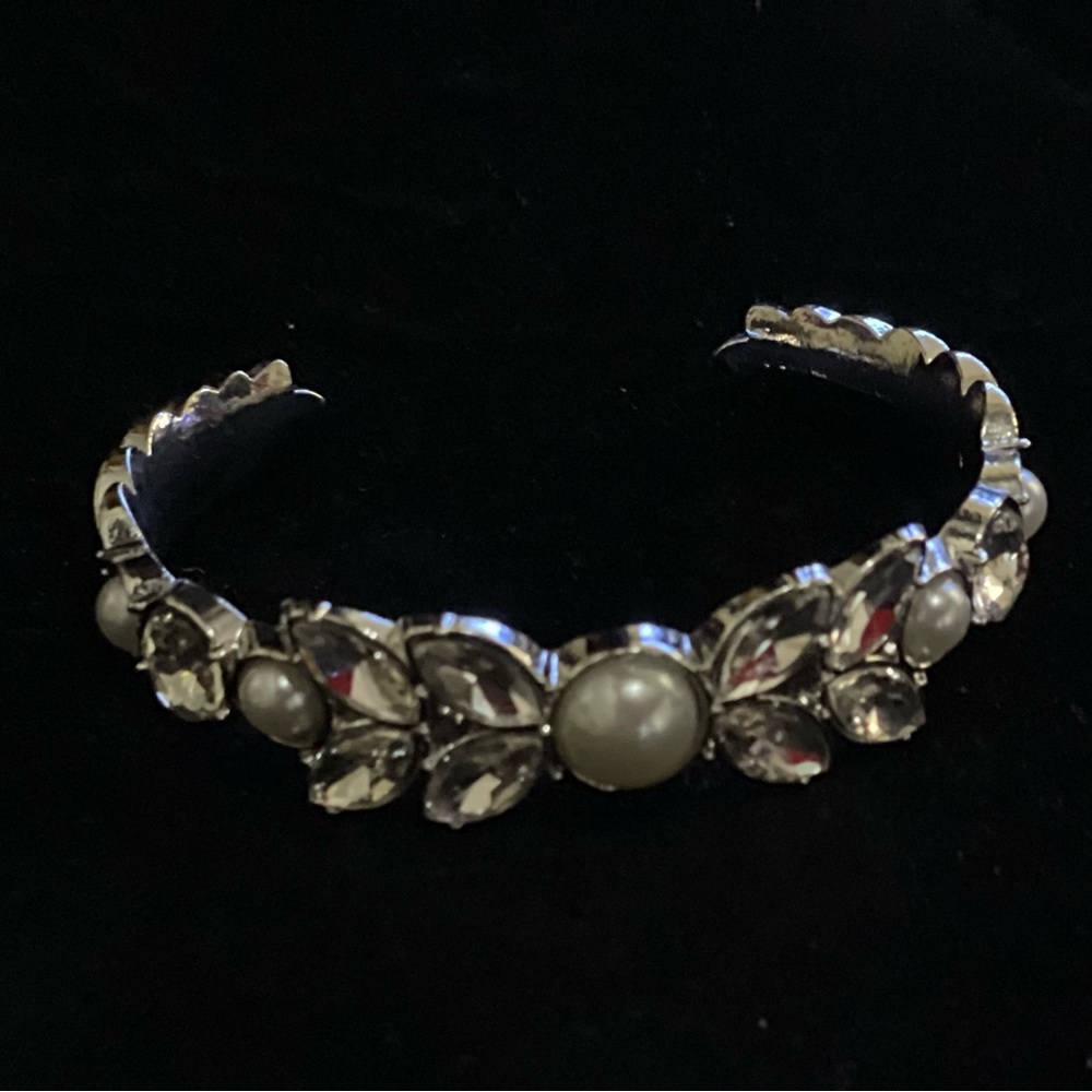 Open Silver Bangle